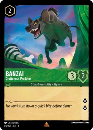 Banzai - Gluttonous Predator VF (80/204) - Rare