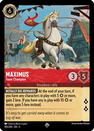 Maximus - Team Champion (105/204) - Super Rare - Cold Foil