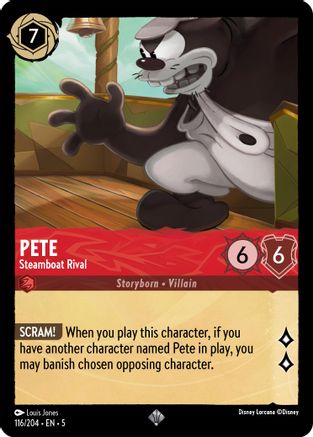 Pete - Steamboat Rival (116/204) - Super Rare - Cold Foil