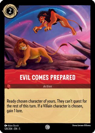 Evil Comes Prepared VF (128/204) - Commune - Cold Foil