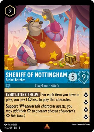 Sheriff of Nottingham - Bushel Britches VF (145/204) - Rare