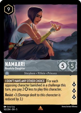 Namaari - Resolute Daughter (182/204) - Rare - Cold Foil
