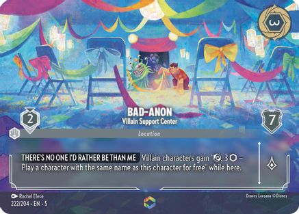 Bad-Anon - Villain Support Center (Enchanted) VF (222/204) - Enchantée - Holofoil