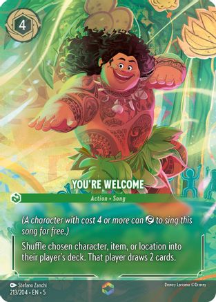 You're Welcome (Enchanted) VF (213/204) - Enchantée - Holofoil