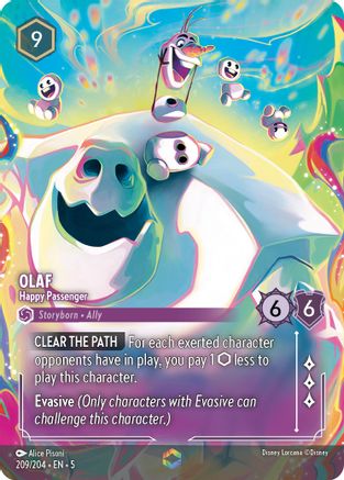 Olaf - Happy Passenger (Enchanted) (209/204) - Enchanted - Holofoil