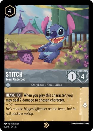 Stitch - Team Underdog (6) - Promo - Cold Foil