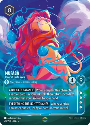 Mufasa - Ruler of Pride Rock (Enchanted) VF (217/204) - Enchantée - Holofoil