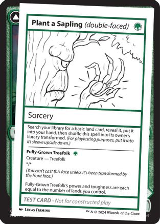 Plant a Sapling // Fully-Grown Treefolk (MB2PC-344) - rare