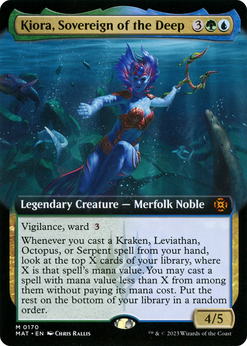 Kiora, Sovereign of the Deep (MAT-170) - mythic: (Extended Art)