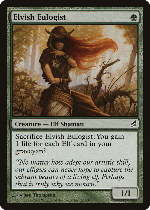Elvish Eulogist (LRW-205) - common - Foil