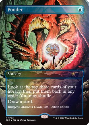 Ponder (1783) (Rainbow Foil) (SLD-1783) - rare - Foil
