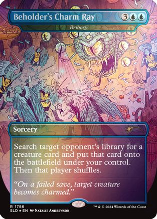 Beholder's Charm Ray - Bribery (Rainbow Foil) (SLD-1786) - rare - Foil
