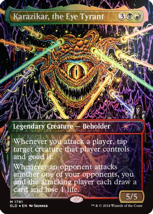 Karazikar, the Eye Tyrant (Rainbow Foil) (SLD-1791) - mythic - Foil
