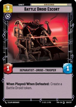 Battle Droid Escort (229/257) - TOTR - Special
