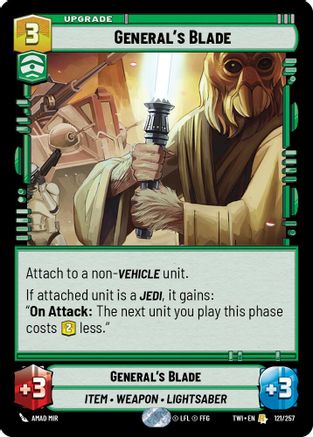 General's Blade (121/257) - TOTR - Rare
