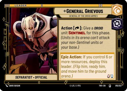 General Grievous - General of the Droid Armies (015/257) - TOTR - Special