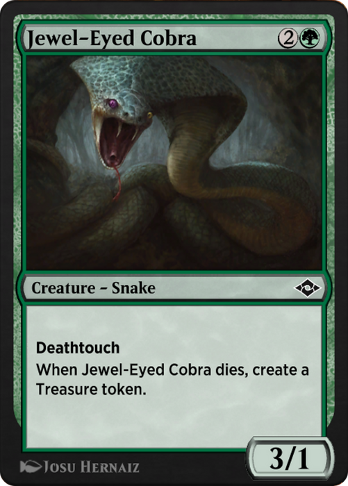 Jewel-Eyed Cobra (J21-592) - common