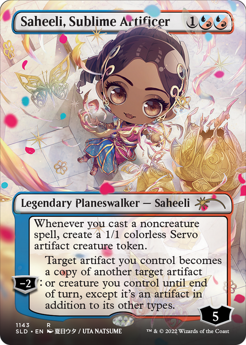 Saheeli, Sublime Artificer (SLD-1143) - rare (Borderless)