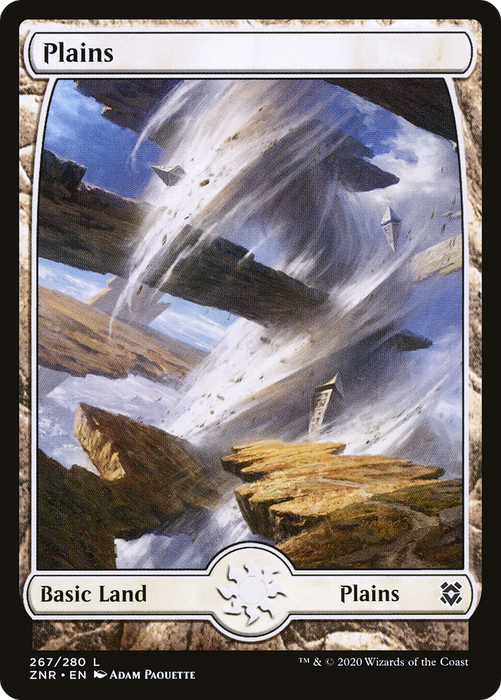 Plains (ZNR-267) - common: (Full Art) - Foil