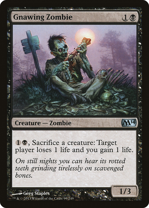Gnawing Zombie (M14-099) - uncommon