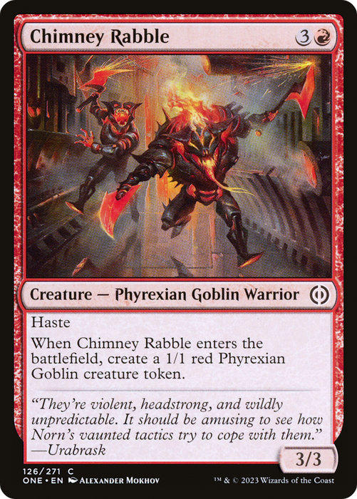 Chimney Rabble (ONE-126) - common - Foil