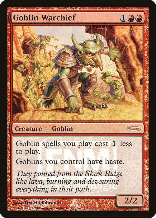 Goblin Warchief (FNM-005) - rare - Foil
