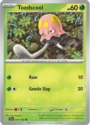 Toedscool (017/142) - SSC  - Common - Reverse Holofoil
