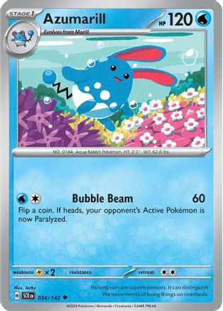 Azumarill (034/142) - SSC  - Uncommon - Reverse Holofoil