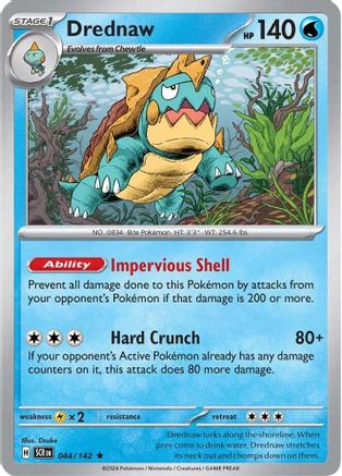 Drednaw (044/142) - SSC  - Rare - Reverse Holofoil