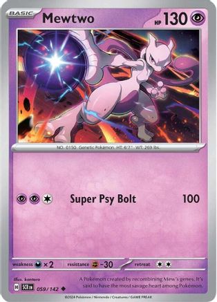 Mewtwo (059/142) - SSC  - Uncommon - Reverse Holofoil