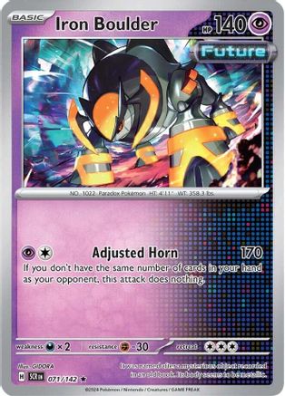 Iron Boulder (071/142) - SSC  - Rare - Reverse Holofoil