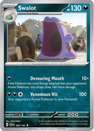 Swalot (092/142) - SSC  - Uncommon - Reverse Holofoil