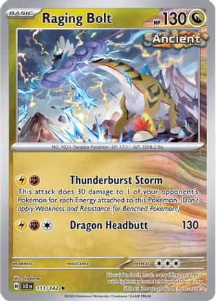 Raging Bolt (111/142) - SSC  - Rare - Holofoil