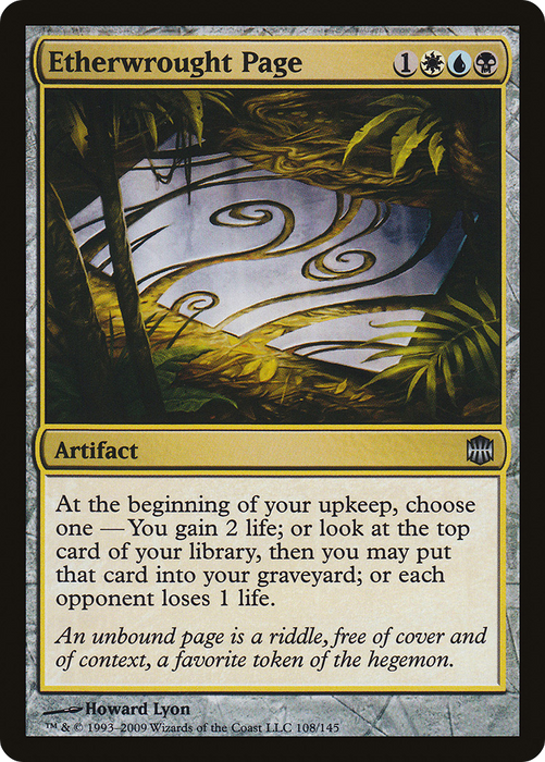 Etherwrought Page (ARB-108) - uncommon - Foil