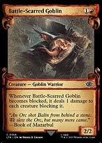 Battle-Scarred Goblin (LTR-566) - common: (Showcase) - Foil