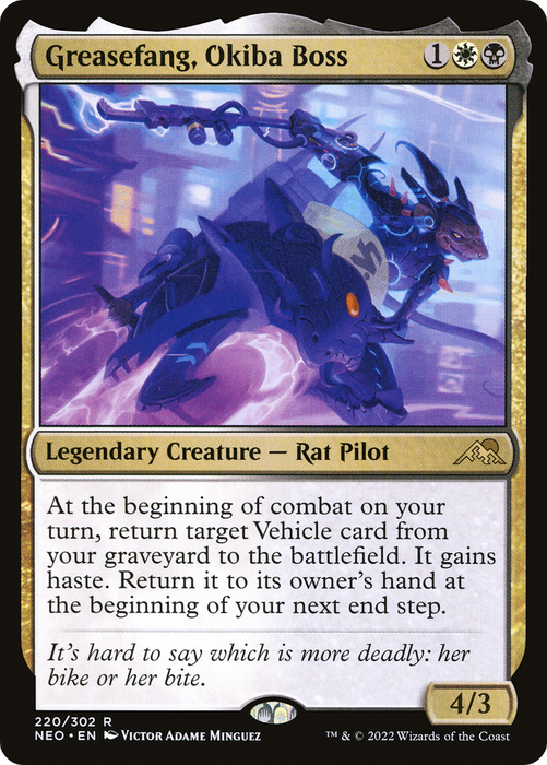 Greasefang, Okiba Boss (NEO-220) - rare - Foil