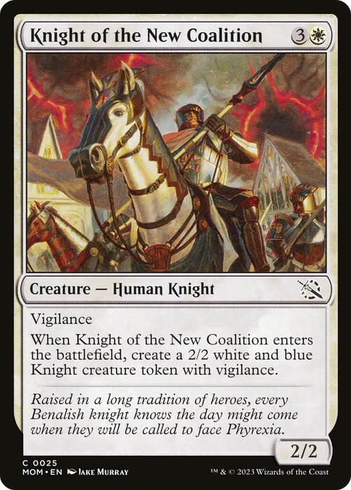 Knight of the New Coalition (MOM-025) - common - Foil