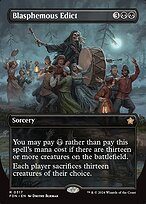 Blasphemous Edict (FDN-317) - rare (Borderless)