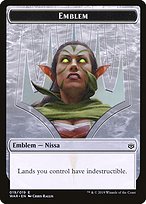 Nissa, Who Shakes the World Emblem (WAR-019) - common