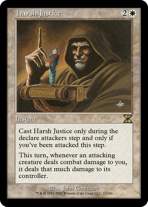 Harsh Justice (ME4-013) - rare - Foil