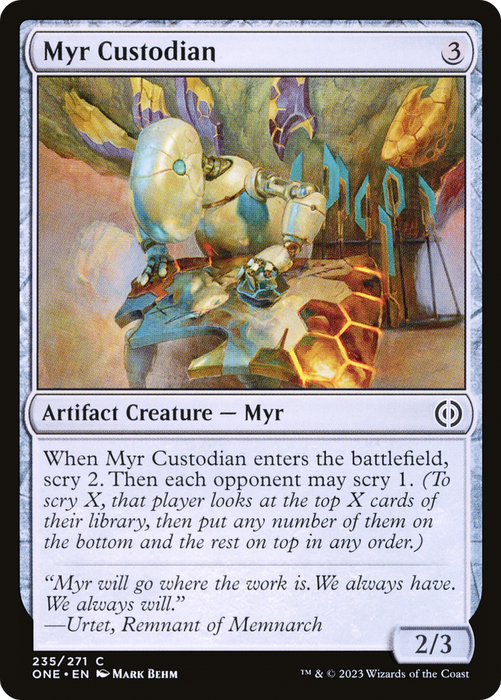 Myr Custodian (ONE-235) - common - Foil
