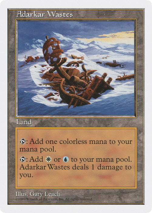 Adarkar Wastes (5ED-410) - rare