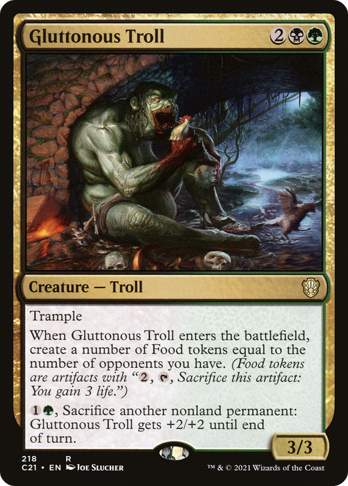 Gluttonous Troll (C21-218) - rare