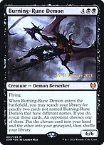Burning-Rune Demon (PRE-81S) - mythic - Foil
