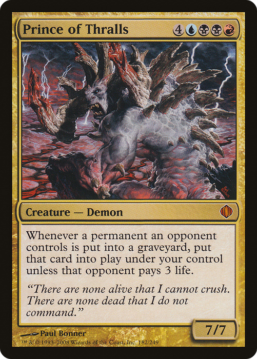 Prince of Thralls (ALA-182) - mythic