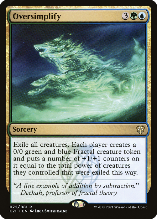 Oversimplify (C21-072) - rare