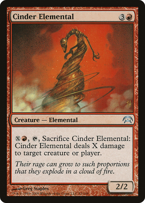 Cinder Elemental (HOP-051) - uncommon