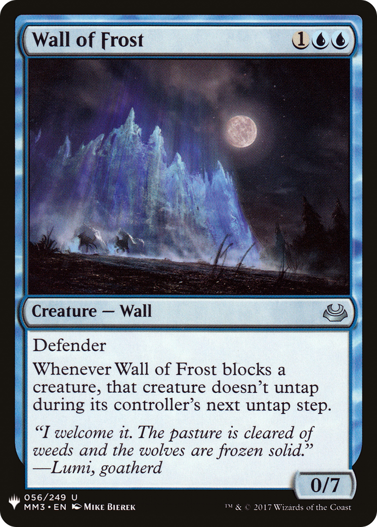 Wall of Frost (LIST-MM3-56) - uncommon