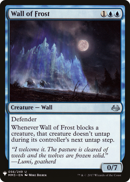 Wall of Frost (LIST-MM3-56) - uncommon
