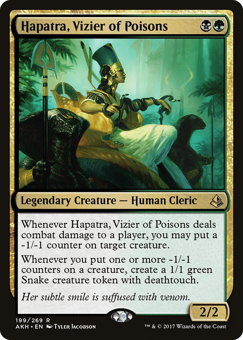 Hapatra, Vizier of Poisons (AKH-199) - rare - Foil
